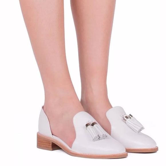 Jeffrey Campbell Shoes - Jeffrey Campbell OPEN CASE Leather Tassle Slip On